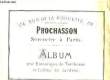 Album pour entourage de Tombeaux et Grilles de Jardins.. PROCHASSON
