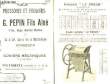 Catalogue de Pressoirs et Fouloirs.. PEPIN G. Fils Ainé.