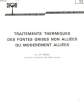 Traitements thermiques des fontes grises non alliées ou modérément alliées.. BREGOU Jean