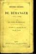 Dernières chansons de P.J. Beranger. 1834 à 1851. BERANGER P.J. de
