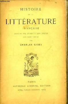 Histoire de la Littéarature Française, depuis 1815 jusqu'à nos jours. 2ème partie.. GIDEL Charles