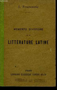 Mémento d'Histoire de la Littérature Latine.
