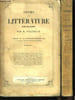 Cours de Litt&eacute;rature Fran&ccedil;aise. En 2 TOMES. VILLEMAIN M