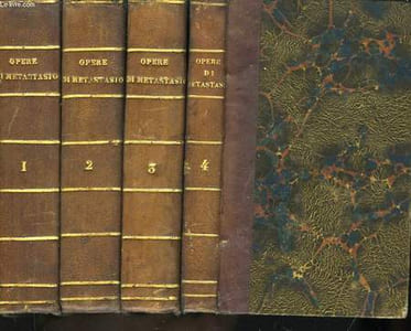 Opere scelte di Metastasio. 8 Tomes en 4 volumes.