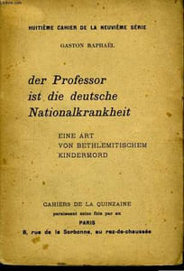 Der Professor ist die deutsche Nationalkrankheit.
