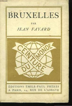 Bruxelles.. FAYARD Jean