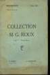 Collection M.G. Roux (2ème Vente. COMMISSAIRES-PRISEURS DE MARSEILLE
