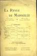 La Revue de Marseille. N°22, 2eme année.. CASTUEIL Dr et COUTRAS Pierre