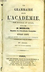 La Grammaire selon l'Académie.