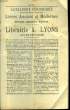 Catalogue p&eacute;riodique, N&deg;97.. LIBRAIRIE A. LYONS (Aix-en-Provence)