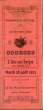 Programme Officiel, des Courses de L'Isle-sur-Sorgue. Mardi 28 août 1923. SOCIETE HIPPIQUE DE L'ISLE-SUR-LA-SORGUE