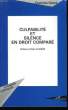 Culpabilité et silence en droit comparé.. GIRARD Charlotte