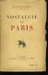 Nostalgie de Paris.. CARCO Francis
