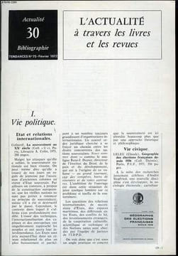 L'Actualité à travers les livres et les revues.. MICHAUD Guy