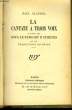 La cantate &agrave; trois voix, suivie de sous le rempart d'Ath&egrave;nes.. CLAUDEL Paul