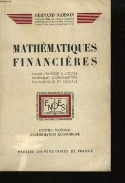 Mathématiques financières.. SAMSON Fernand