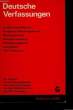 Deutsche Verfassungen. COLLECTIF