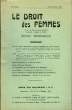 Le Droit des Femmes. 100eme année.. LEHMAN Andrée & COLLECTIF