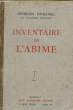 Inventaire de l'Abime 1884 - 1901. DUHAMEL Georges