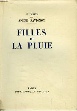 Filles de la pluie.. SAVIGNON andré