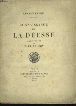 Connaissance de La Déesse.. FABRE Lucien