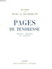 Pages de Tendresse. MONTHERLANT Henry