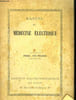 Manuel de M&eacute;decine Electrique. COLLECTIF