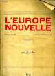 L'Europe Nouvelle. Année 1918, 2nd semestre (Du n°26 au n°51). MILLET Ph. & WEISS L.
