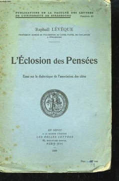 L'Eclosion des Pensées.. LEVEQUE Raphaël