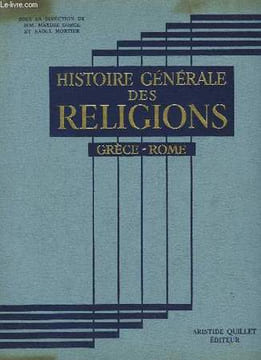 Histoire Générale des Religions. Grèce - Rome.. GORCE Maxime et MORTIER Raoul.