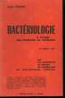 Bactériologie à l'usage des étudiants en médecine.. FERRON Azèle