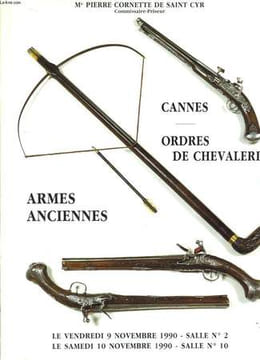 Catalogue des Ventes aux Enchères Publiques des 9 et 10 novembre 1990, à Drouot-Richelieu. CORNETTE DE SAINT-CYR Pierre