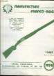 Catalogue des Tarifs HT et TTC 1978². MANUFACTURE FRANCO-BELGE