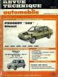 Revue Technique Automobile N°483 : Peugeot 309 Diesel.. CROMBACK Michel & COLLECTIF