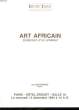 Art Africain, Collection d'un amateur.. ETUDE TAJAN - MONTBARBON Guy