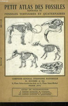 Petit Atlas des Fossiles. Fascicule III : Fossiles Tertiaires et Quaternaires.. COLLECTIF