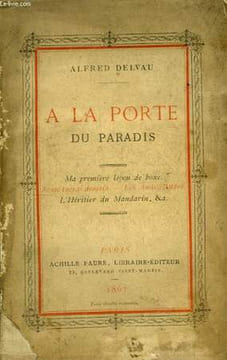 A la Porte du Paradis. DELVAU Alfred