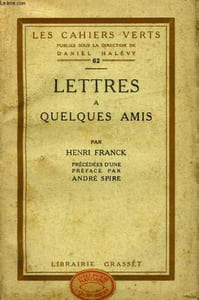 Lettres à quelques amis.