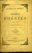 Premières Poésies. 1829 à 1835. DE MUSSET Alfred.