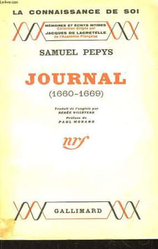 Journal 1660 - 1669. PEPYS Samuel