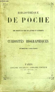 Curiosités Biographiques.