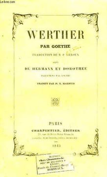 Werther, suivi de Hermann et Dorothée.. GOETHE