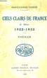 Ciels Clairs de France (2e série) 1922 - 1932. Poèmes. VIGNON Marie-Louise
