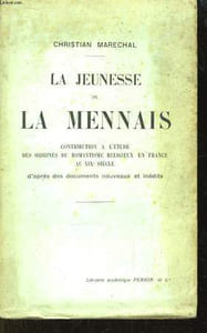 La jeunesse de La Mennais.