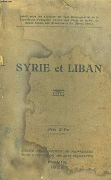 Syrie et Liban. Renseignements divers.. COLLECTIF