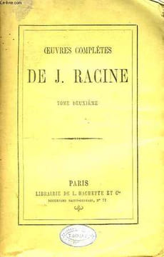 Oeuvres Complètes de J. Racine. TOME II : Phèdre, Esther, Athalie.. RACINE J.
