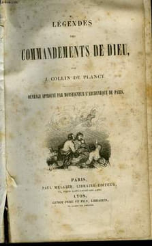 Légendes des Commandements de Dieu.. COLLIN DE PLANCY J