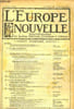 L'Europe Nouvelle. Revue Hebdomadaire des Questions Ext&eacute;rieures, Economiques et Litt&eacute;raires. N&deg;50 - 2&egrave;me ann&eacute;e.. CAMBON I. & COLLECTIF