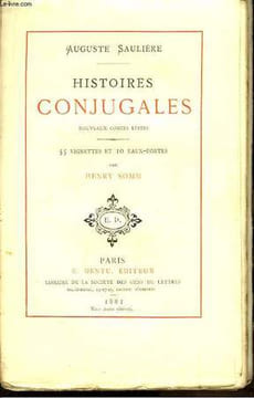 Histoires Conjugales. Nouveaux Contes Lestes.. SAULIERE Auguste