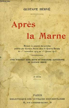 Après la Marne.. HERVE Gustave